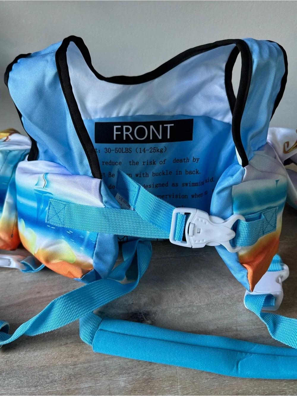 Kids Floatation Vest - Blue Ocean Print